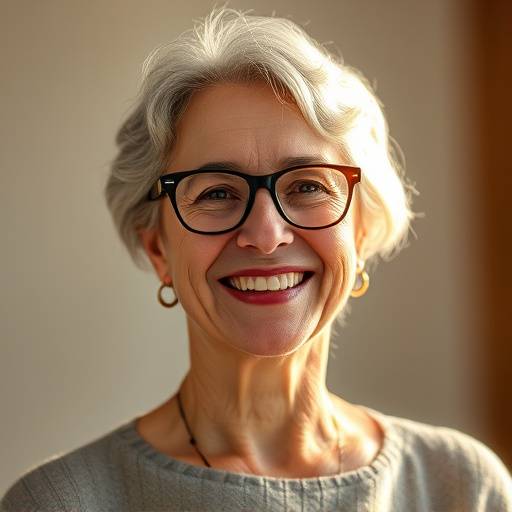 Portrait of Professor Alice Johnson, smiling and wearing glasses.